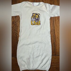 Two Feet Ahead- Baby’s First LSU onesie- One size. 🐯